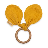Kousátko pro děti ouška New Baby Ears mustard