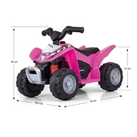 Elektrická čtyřkolka Milly Mally Honda ATV růžová