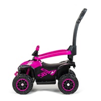 Dětské odrážedlo Baby Mix Mega s vodící tyčí růžové