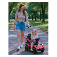 Dětské odrážedlo Baby Mix Speed s vodící tyčí červené