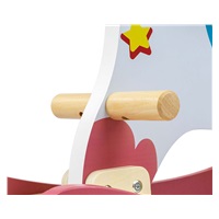 Dřevěný houpací koník s opěradlem Milly Mally Lucky 12 růžový