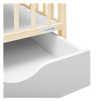 Dětská postýlka se šuplíkem New Baby BASIC přírodní