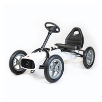 Dětská šlapací motokára Go-kart Baby Mix Buggy bílá