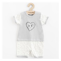 Kojenecký letní bavlněný overal New Baby Srdíčka