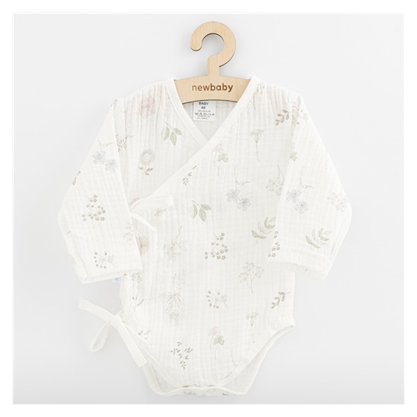 Kojenecké mušelínové body s bočním zapínáním New Baby Zoe
