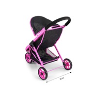Dětský golfový kočárek pro panenky Milly Mally Susie Prestige Black