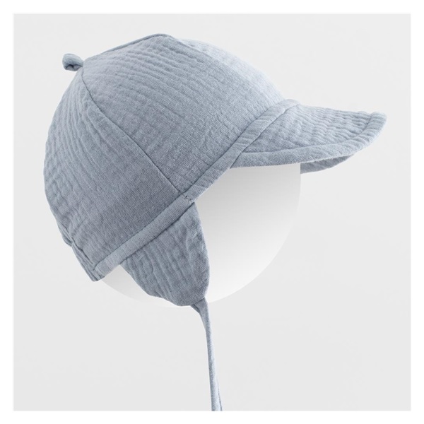 Dětská letní mušelínová čepička s kšiltem New Baby jeans