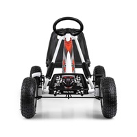 Dětská šlapací motokára Go-kart Milly Mally Thor bílá