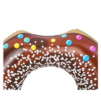 Dětský velký nafukovací kruh Bestway DONUT 107cm brown