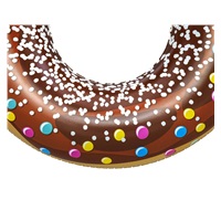 Dětský velký nafukovací kruh Bestway DONUT 107cm brown