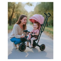 Dětská tříkolka Baby Mix Peony EVA růžová