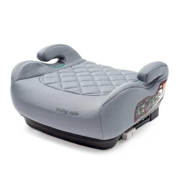 Autosedačka-podsedák BABY MIX HERO Plus ISOFIX I-SIZE grey