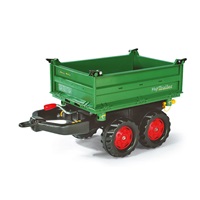 Sklápěcí 2 nápravový traktorový přívěs Rolly Toys Mega Trailer zelený