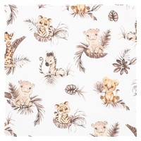 Bavlněné prostěradlo do kočárku New Baby Safari 35x75cm
