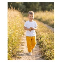 Dětská bavlněná souprava tričko a mušelínové kalhoty New Baby Kindergarten toffe