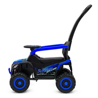 Dětské elektrické odrážedlo Baby Mix Ruggy s vodící tyčí modré