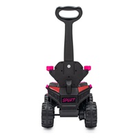 Dětské elektrické odrážedlo Baby Mix Ruggy s vodící tyčí růžové