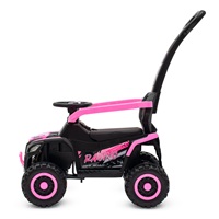 Dětské elektrické odrážedlo Baby Mix Ruggy s vodící tyčí baby pink