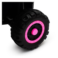 Dětské elektrické odrážedlo Baby Mix Ruggy s vodící tyčí baby pink