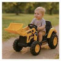 Dětský elektrický traktor Baby Mix CAT žlutý