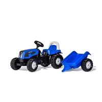 Šlapací traktor s vlečkou Rolly Kid Landini modrý