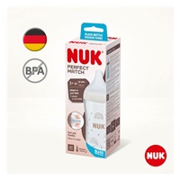 Skleněná kojenecká láhev NUK Perfect Match Temperature Control 230 ml