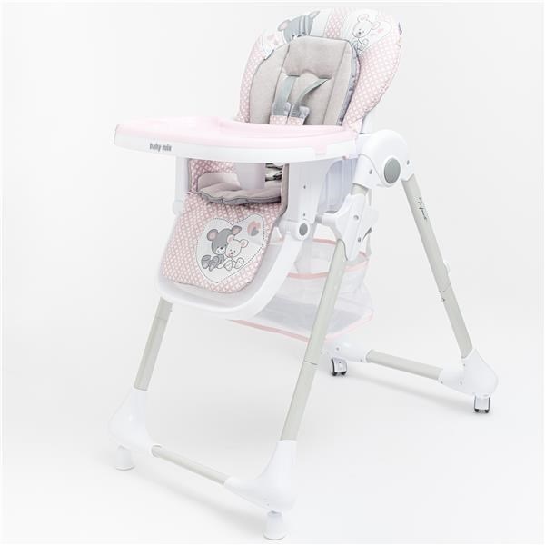Jídelní židlička Baby Mix Infant pink  (poškozený obal)