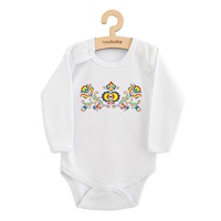 Dětské body s potiskem New Baby Lidový vzor