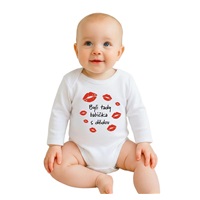 Dětské body s potiskem New Baby Byli tady babička s dědou