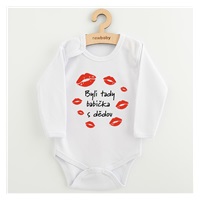 Dětské body s potiskem New Baby Byli tady babička s dědou