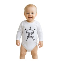 Dětské body s potiskem New Baby You can do it daddy!