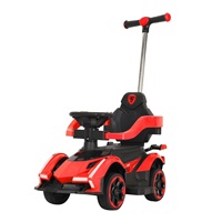 Dětské odrážedlo Baby Mix Speed s vodící tyčí červené (poškozený obal)