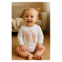 Dětské body s potiskem New Baby Love Bears