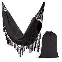 Velká závěsná houpací síť pro dva Hamaka XXL BOHO Baby Mix černá