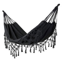 Velká závěsná houpací síť pro dva Hamaka XXL BOHO Baby Mix černá