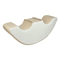 Pěnové houpadlo pro 2 děti - Rocking Bean white cappuccino