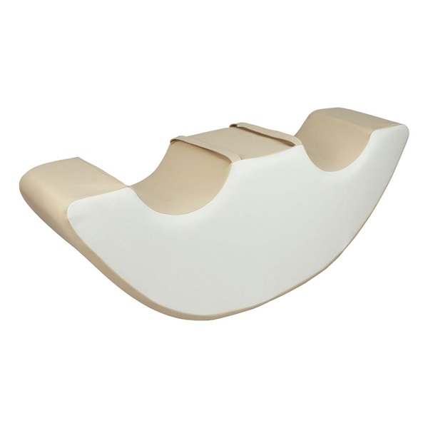 Pěnové houpadlo pro 2 děti - Rocking Bean white cappuccino