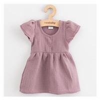 Kojenecké mušelínové šaty New Baby lavender