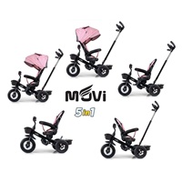 Dětská tříkolka Milly Mally Movi black-pink