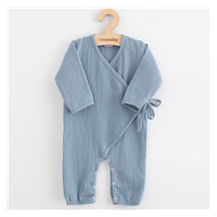 Kojenecký mušelínový overal New Baby blue