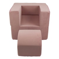 Dětské rozkládací křeslo-lenoška pink