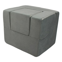 Dětské rozkládací křeslo-lenoška grey