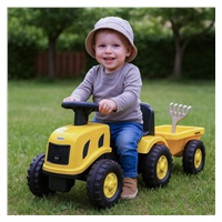 Dětské odrážedlo traktor s vlečkou Benny Baby Mix žlutý