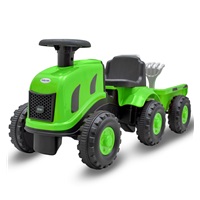 Dětské odrážedlo traktor s vlečkou Benny Baby Mix zelený