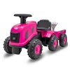 Dětské odrážedlo traktor s vlečkou Benny Baby Mix růžový