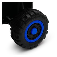 Dětské elektrické odrážedlo Baby Mix Ruggy s vodící tyčí modré (poškozený obal)