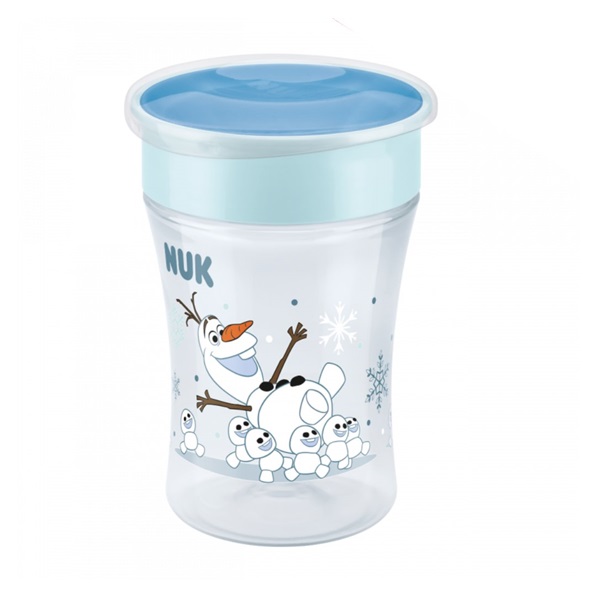 Dětský hrníček Mini Magic NUK 360° s víčkem Frozen Olaf 230 ml