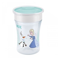 Dětský hrníček Mini Magic NUK 360° s víčkem Frozen Elsa 230 ml