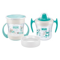 Dětský hrníček Mini Cups NUK 360° s víčkem neutral