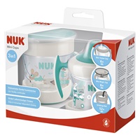 Dětský hrníček Mini Cups NUK 360° s víčkem neutral